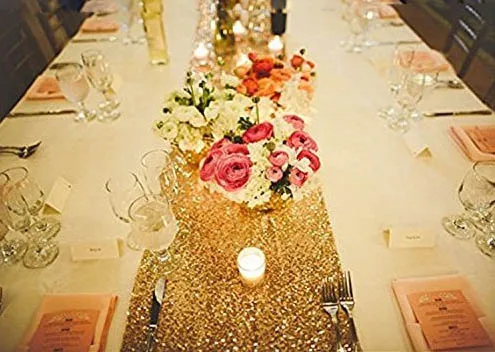 Luxury Sequin Tablecloth For Wedding Party Festive Background Props Sparkling Table Cloth Round/Rectangle Cover Decoration | Дом и сад