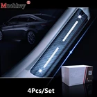 Для Jeep Grand Cherokee с 2011 по 2018 год, для Dodge Durango с 2011 по 2018 год, наклейки на пороги автомобиля, из углеродного волокна, накладки на пороги