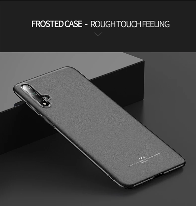 Honor 20 Pro Чехол Msvii матовый чехол для huawei Honor 20 Lite 10 10i 20i 20S SE Чехол Жесткий PC чехол для huawei View 20 V20 чехол s