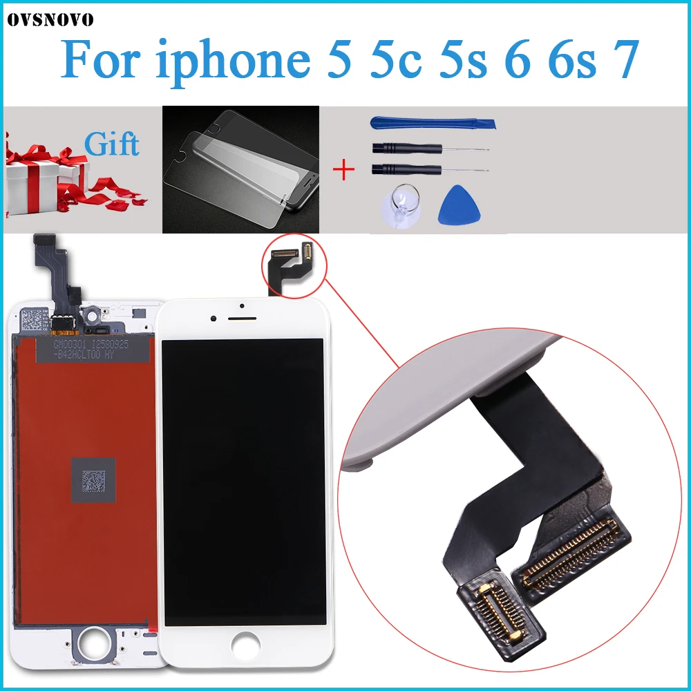 Класс AAA для iPhone 6 ЖК-экран и сенсорный дигитайзер Ремонт сборка Замена 7 6S дисплей