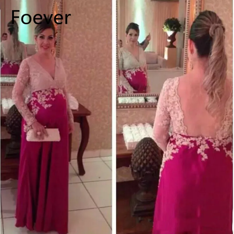 

Платье для выпускного вечера с V-образным вырезом и открытой спиной