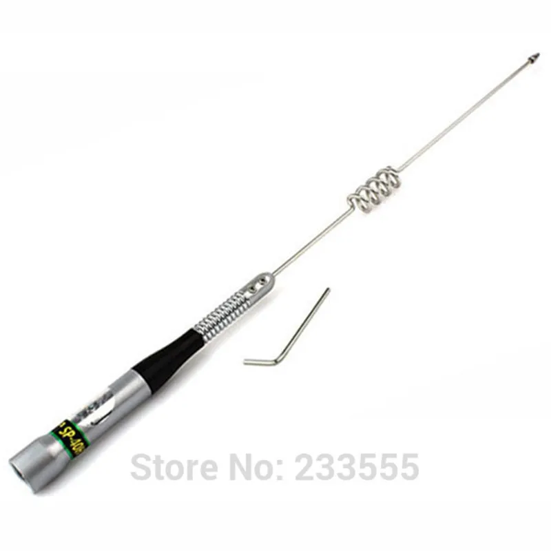 

100% New Silver Dual Band VHF/UHF 144MHz/430MHz 100W High Gain Mobile Car Radio Antenna UHF(M) Type