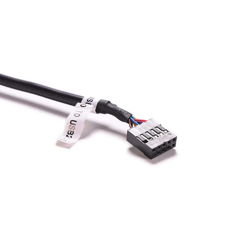 Черный 12 см 480 мбит/с USB 3 0 кабель для передачи данных 2 9Pin материнская плата гнездо