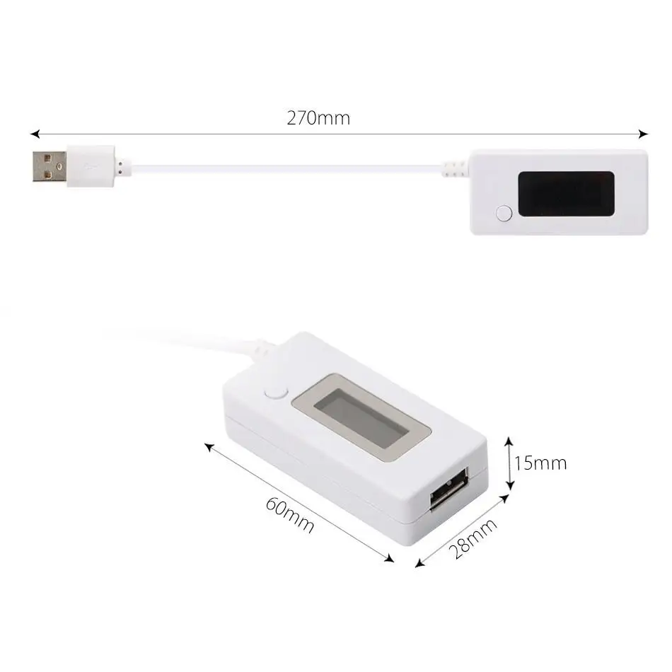 Портативный мини мобильный телефон USB тестер ЖК-экран амперметр напряжения