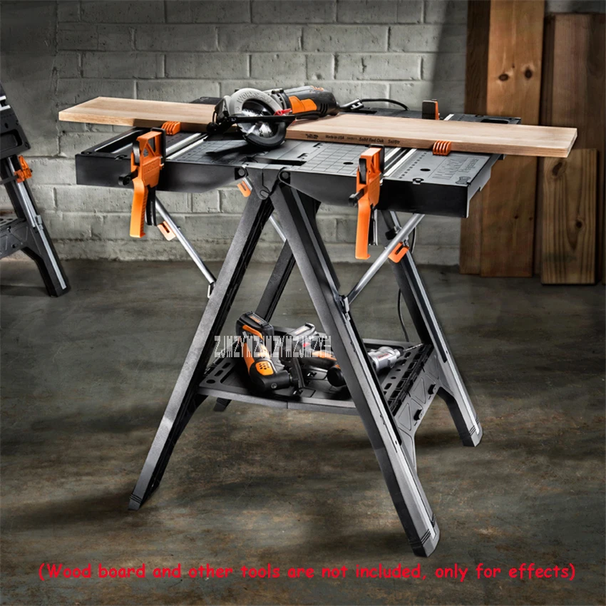 

WX051 Multifunctional Workbench Folding Working Tool Table High-quality Non-slip Woodworking Table Portable Household Work Table