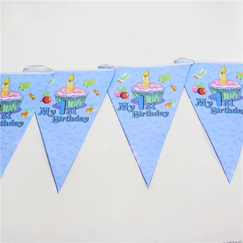 2 5 метров мой первый день рождения мультфильм бумажные флажки украшения в виде