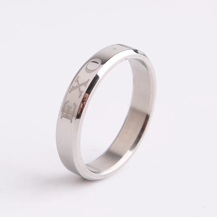 Женское кольцо из нержавеющей стали ширина 4 мм серебро 1994 пробы|finger ring|rings for womenring