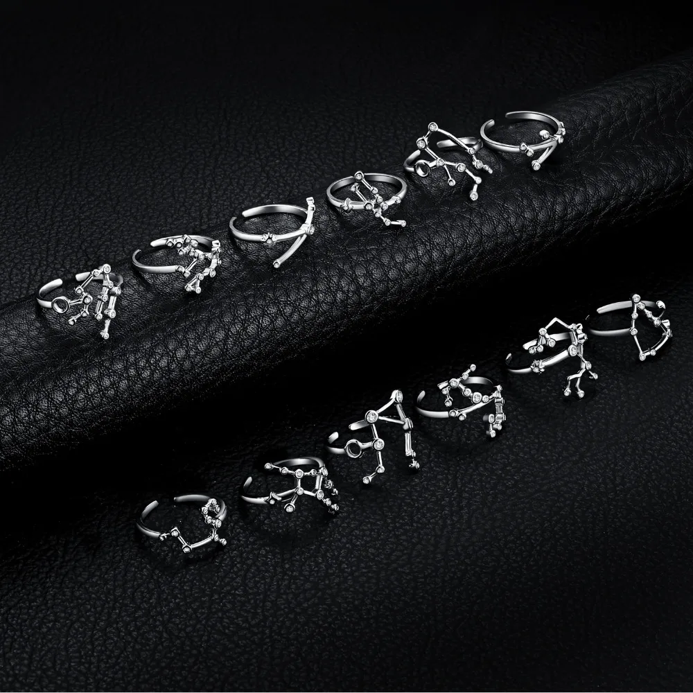 JewelryPalace Созвездие зодиака знак рака ободок кубического циркония регулируемое