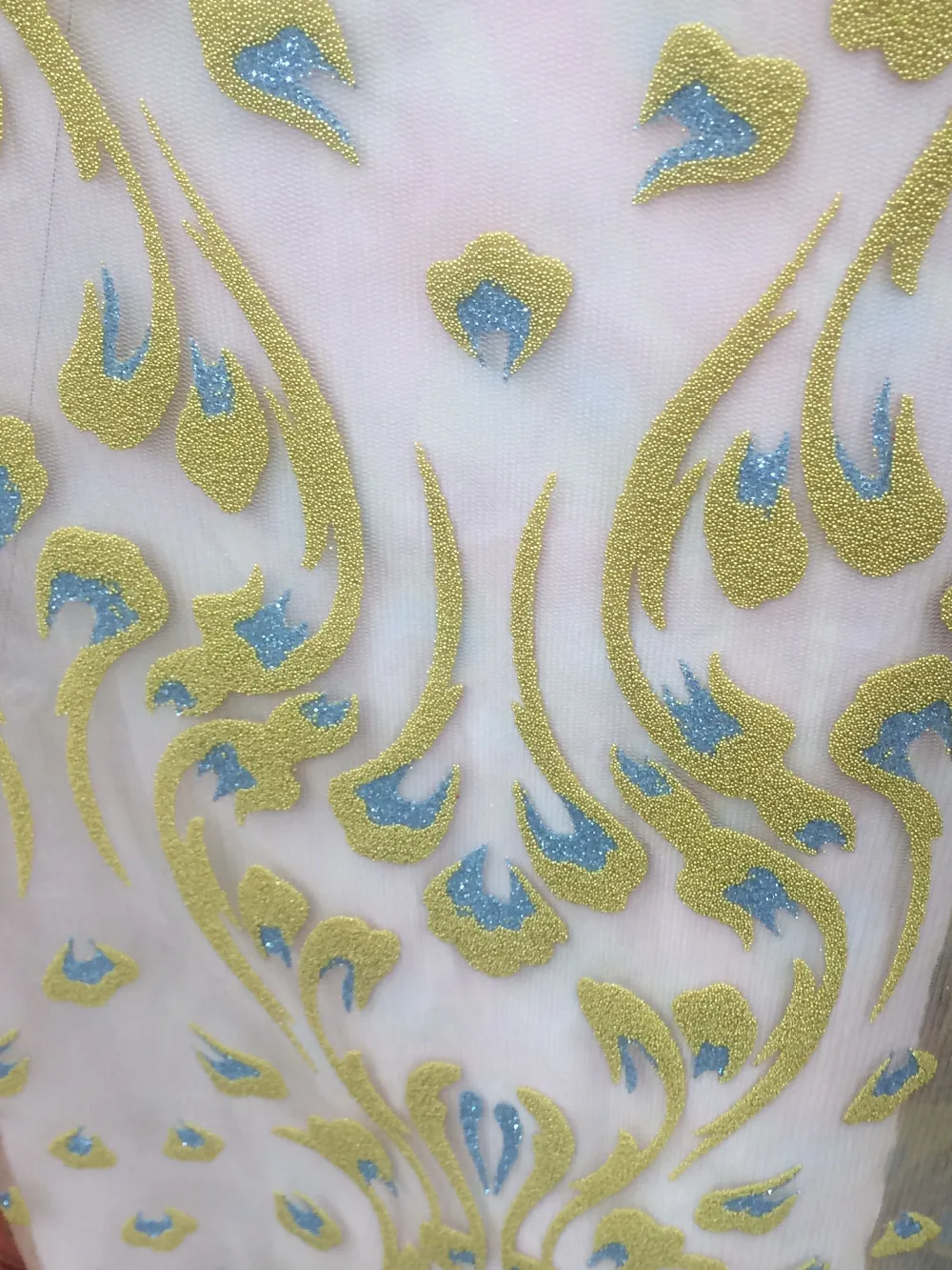 Новейшая вышивка блестками блестящее Африканское цветочное кружево с для