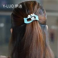 women headwear flower hair clip vintage hair barrette cute hair pins rhinestone hair accessories for women