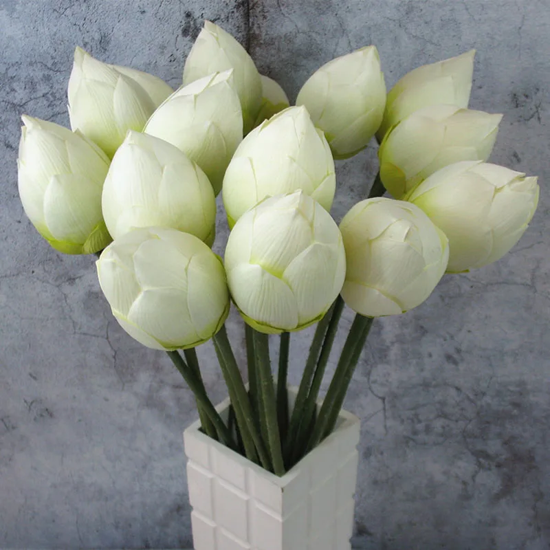 Искусственный плавающий бутон лотоса Сад букет для свадебного украшения Manualidades