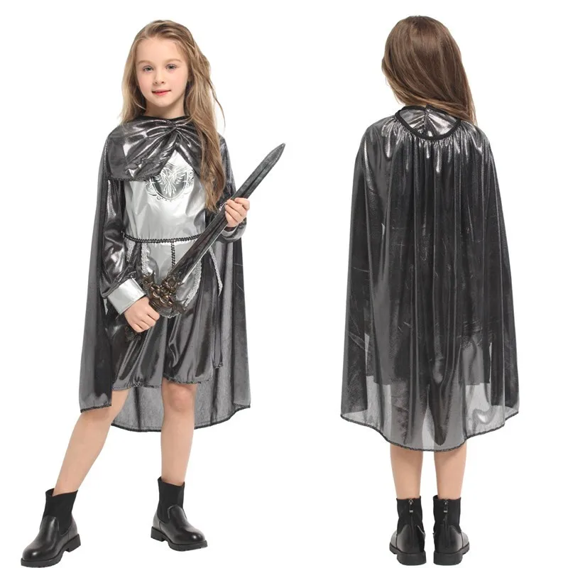 Костюм воина на Хэллоуин для девочек детский рыцарь крестообразных коробов