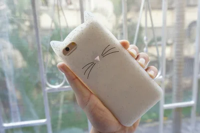 Милый силиконовый 3D чехол с кошачьими ушками для iphone 5 5S SE 6 6s 7 plus резиновый