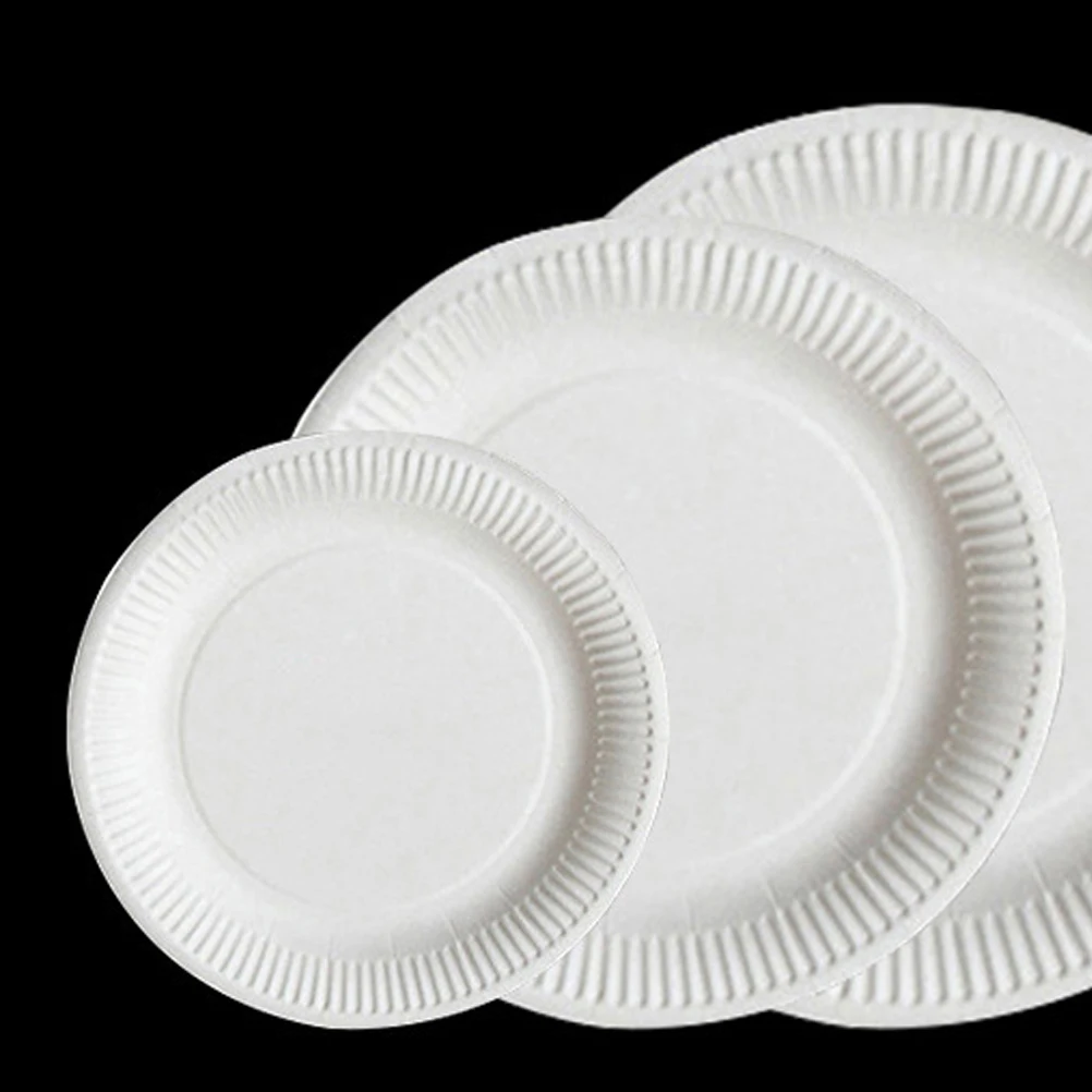 10pcs 9inch Paper Plate Round Party Supplies for Baby Shower Party Wedding