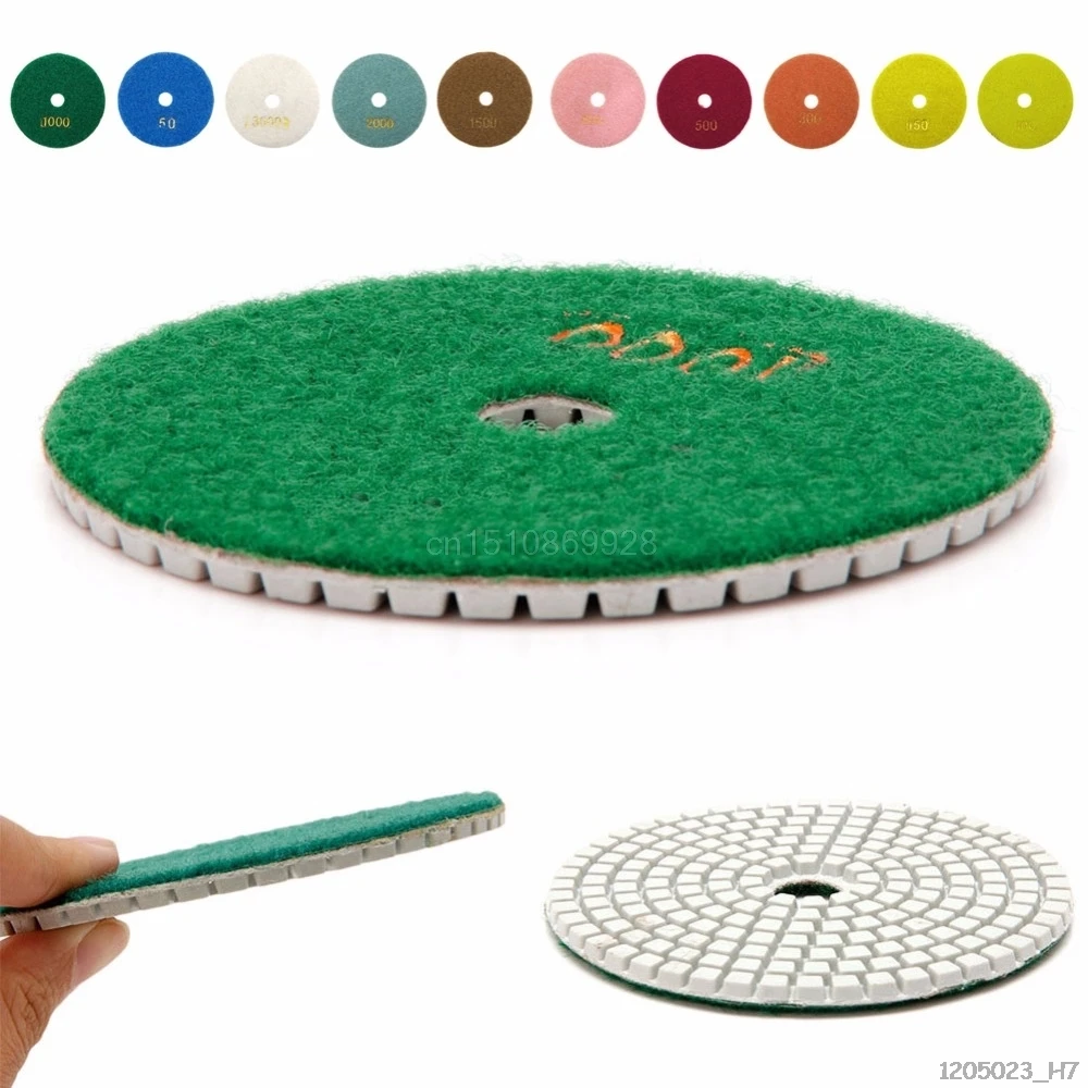 

1PC Diamond Polishing Pads 4" 100mm Wet/Dry Granite Stone Concrete Marble Disc