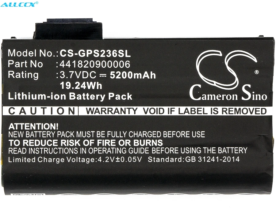 Аккумулятор Cameron Sino 5200 мАч 441820900006 для AdirPro PS236B Getac PS236 PS336 Nautiz X7|Цифровые