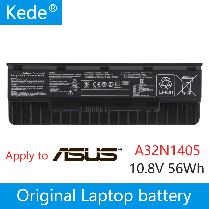 Аккумулятор kede A32N1405 для ASUS G551 G551J G551JK N551JB G551JM ROG G771 G771J G771JK G771JM G771JW N751