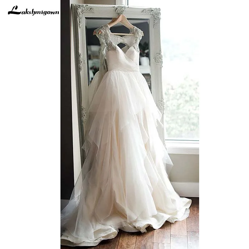 Пляжные свадебные платья с V образным вырезом|Свадебные платья| |