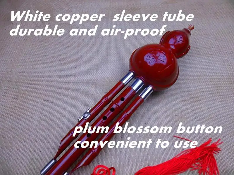 Китайский кукурбит флейта гулусса тыква из смолы с имитацией ключа красного