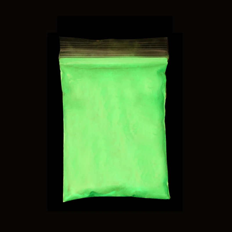 Apple Green 12 Цветов зеленые люминофоры краски фотолюминесцентный порошок яркий фосфор Хэллоуин ногтей искусство блестки Холли флуоресцентный пигмент - Цвет: Apple Green