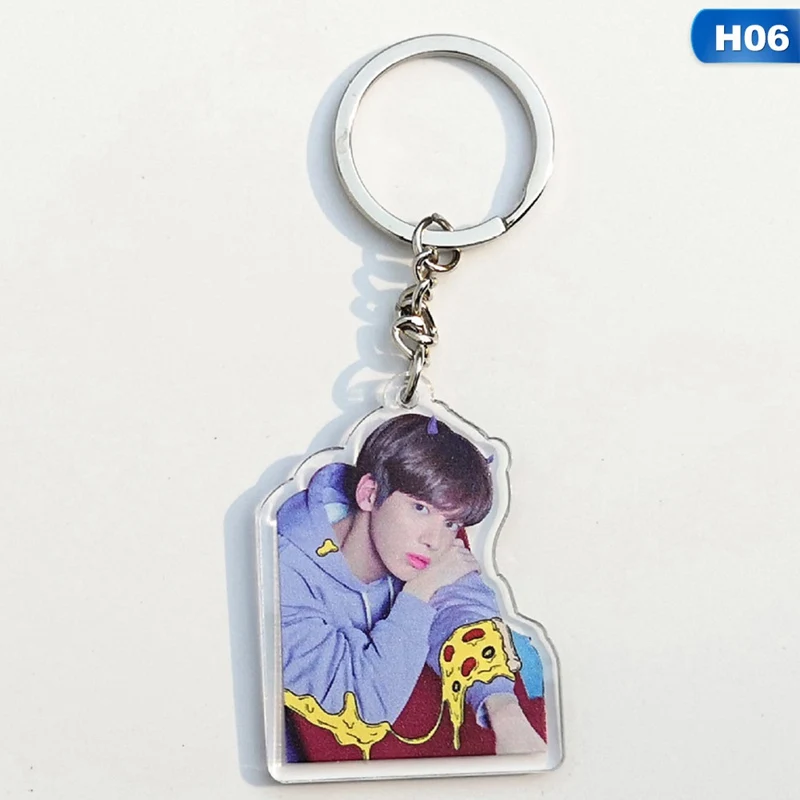 6 Корейский Kpop TXT TOMORROW X tomorning альбом The Dream Chapter STAR пластиковый персонализированный брелок для ключей брелок подвеска брелок - Цвет: 6