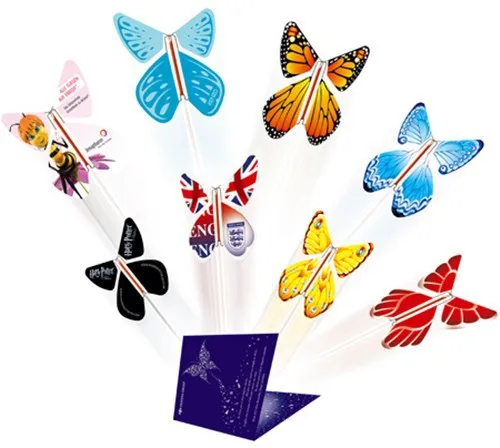 

2016 Magic butterfly, flying paper butterfly especially suit card or wedding invitation card-Free shipping