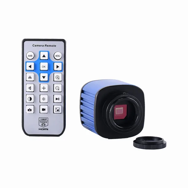 Синий Industrial Microscope Camera 16MP SONY 1/2.9 Sensor HDMI USB microscope/digital microscope camera for phone/soldering microscope - Цвет: Синий