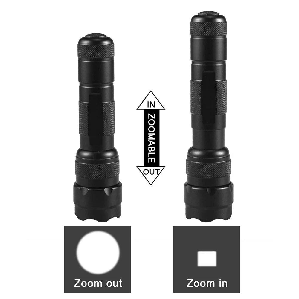 502Z CREE XM L2 1000 люмен 18650 Zoom Spotlight 1 Режим водонепроницаемый уличный фонарь для охоты