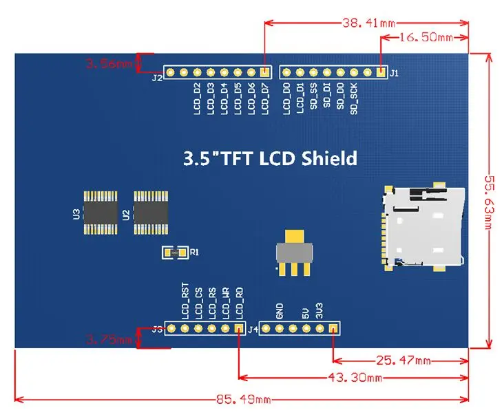 1 шт. 3,5 дюймовый TFT ЖК-экран модуль Ultra HD 320X480 для UNO MEGA 2560 R3 плата
