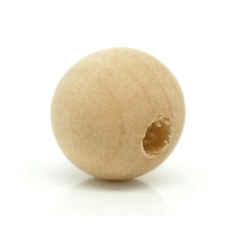 

Wholesale Nature Color Round Wooden Beads Lead-free 8mm 100 pcs/lot