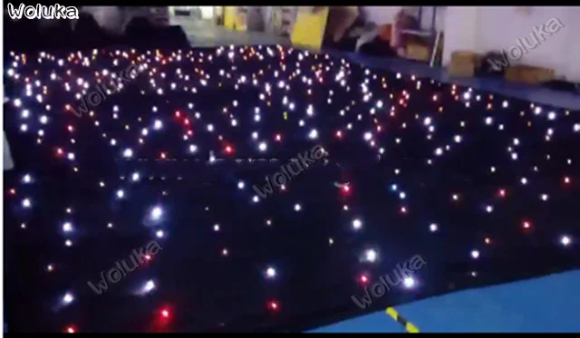 Разноцветные Звездные занавески с RGB-подсветкой три в одном для сценического