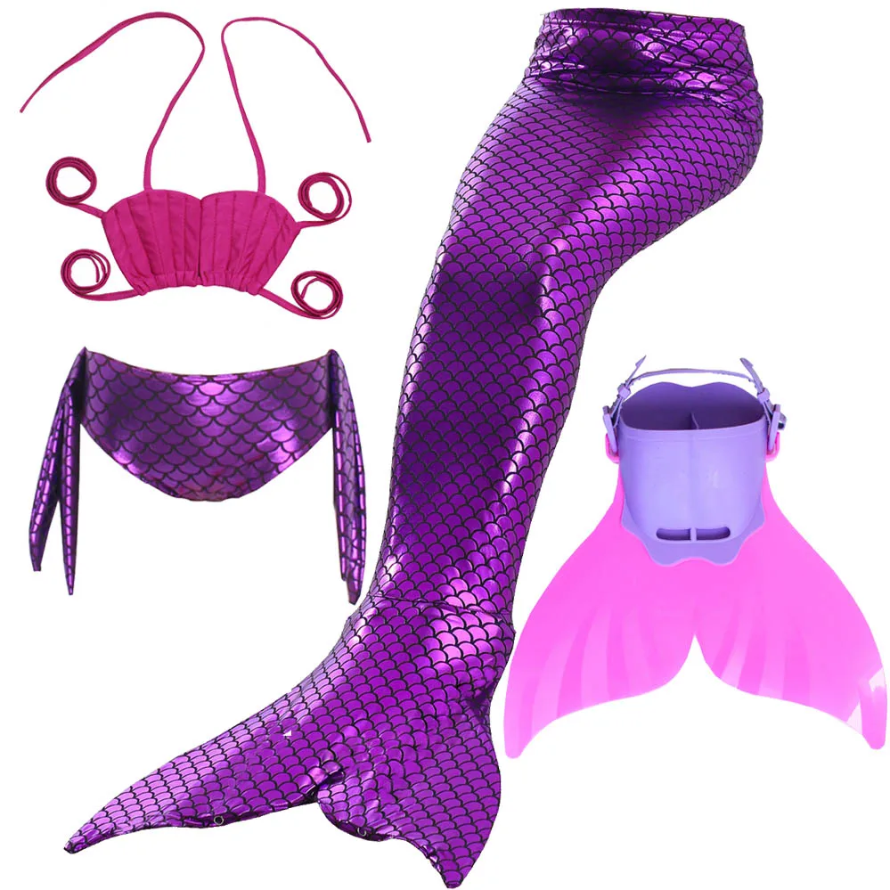 Детские спальные мешки с изображением Русалочки Моноласты хвосты для купания