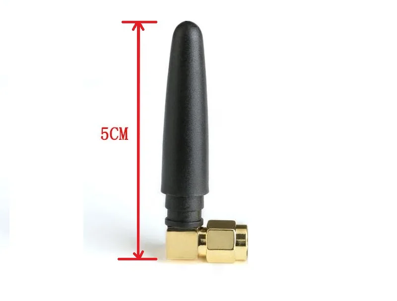 10 шт./лот 900/1800 МГц GSM GPRS SMA male 90 градусов 5 см радио антенна под прямым углом|Антенны