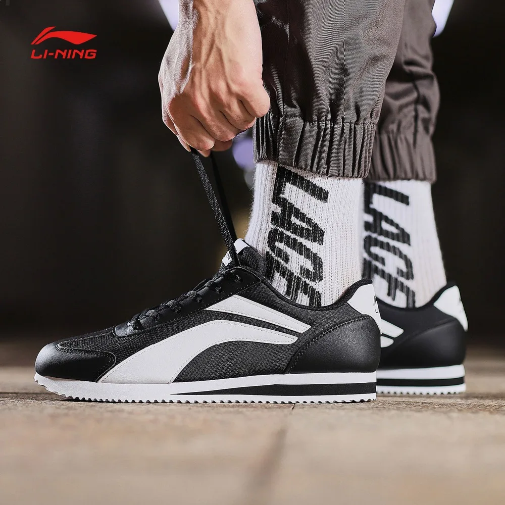 Li-Ning/для мужчин; 3 км; классическая прогулочная обувь; светильник; удобная спортивная обувь с подкладкой; кроссовки для фитнеса; AGCN231 SJAS18