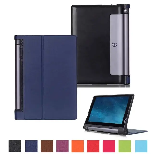 Ультратонкий Магнитный чехол книжка Custer Folio Stand из искусственной кожи для Lenovo YOGA