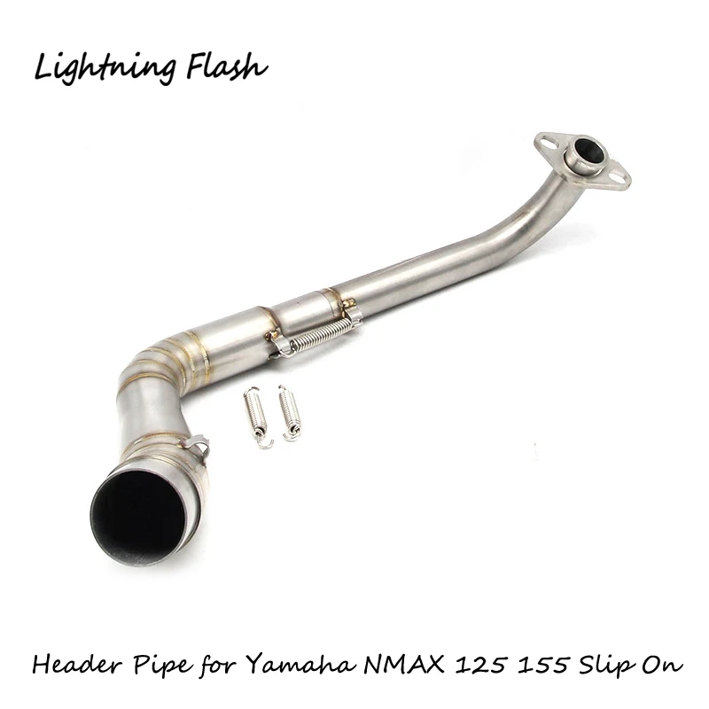 Для Yamaha slip on NMAX 125 155 SMAX 155 XMAX 300 TMAX 500 530 выхлопная труба мотоцикла из нержавеющей стали коллекторная труба 50,8 мм - Цвет: NMAX