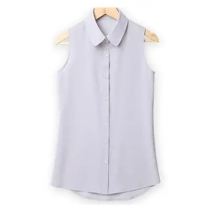 NSZ 5 шт./компл. Blusas Блузки без рукавов Для женщин шифон рубашки для мальчиков
