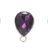 dark purple 10 шт. в форме капли воды хрустальные подвески для ожерелья медальон Стеклянный Кристалл Шарм Для DIY изготовления ювелирных изделий серьги ожерелье аксессуары Z779 - Цвет: dark purple