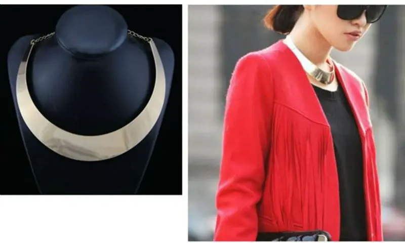 Золотое колье neklace модное ожерелье-чокер | Украшения и аксессуары