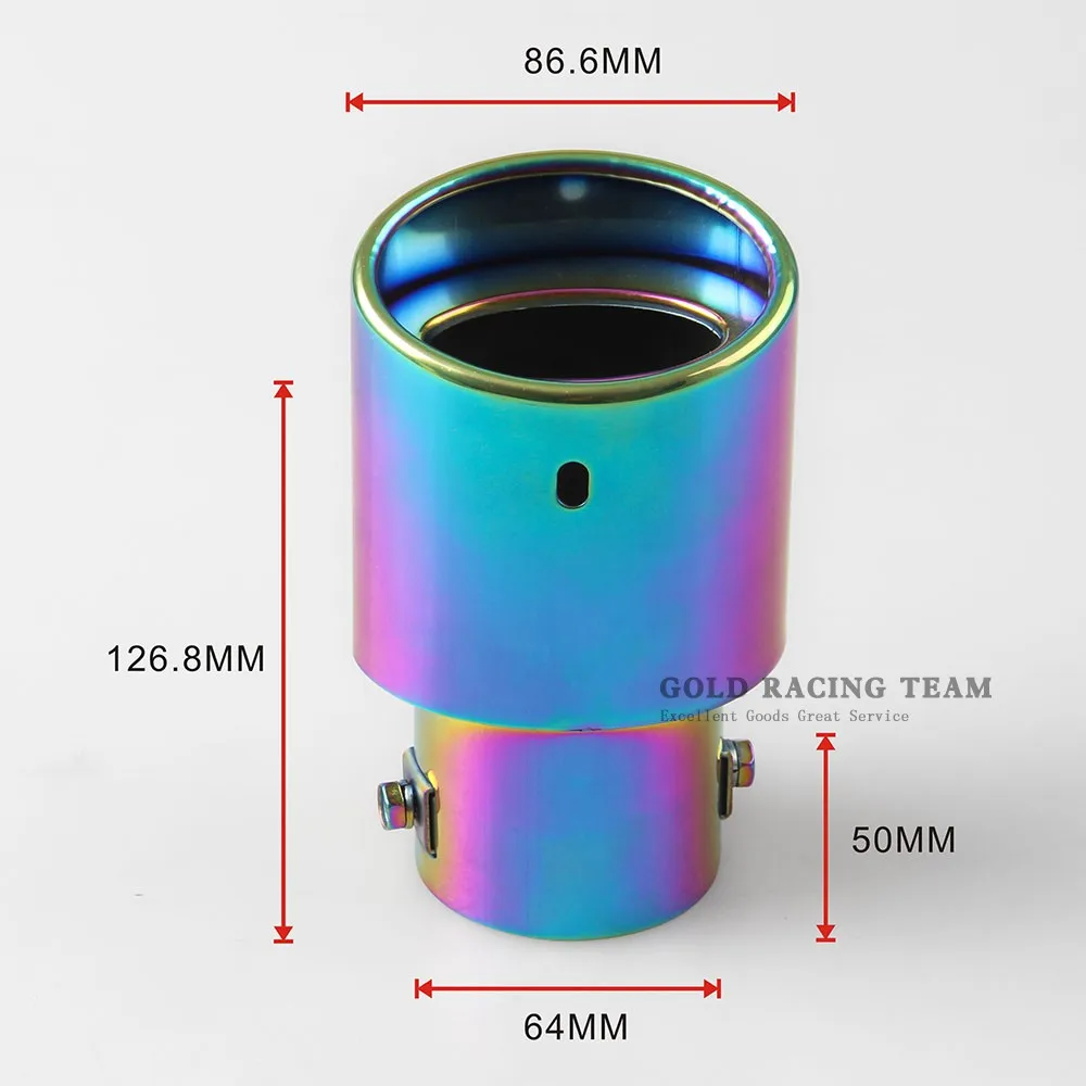 2 5 &quotдюймов из нержавеющей стали автомобильный глушитель наконечник трубы