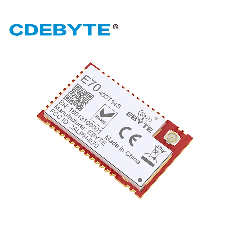 E70 433T14S Двухъядерный ARM CC1310 433 МГц 25 МВт IPX штамп антенна отверстия uhf беспроводной