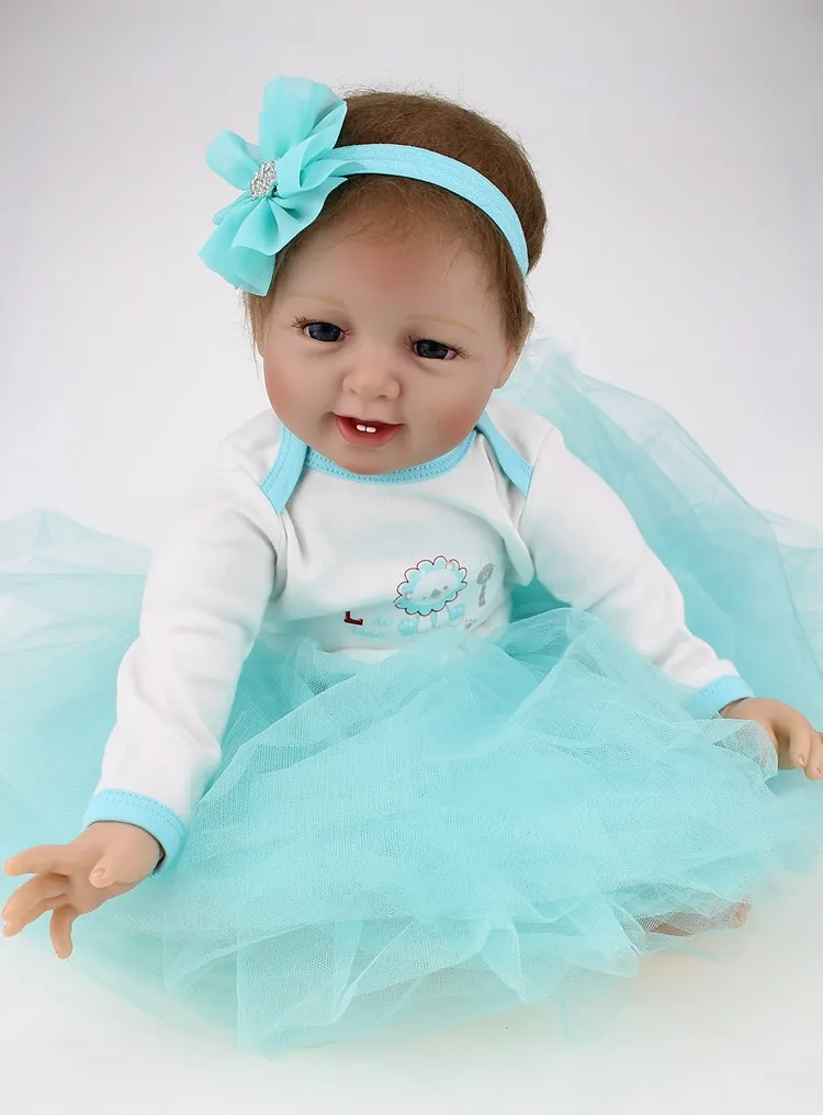 2017 22 дюймов npk Reborn Игрушечные лошадки Реалистичная кукла Lifelike Силиконовые
