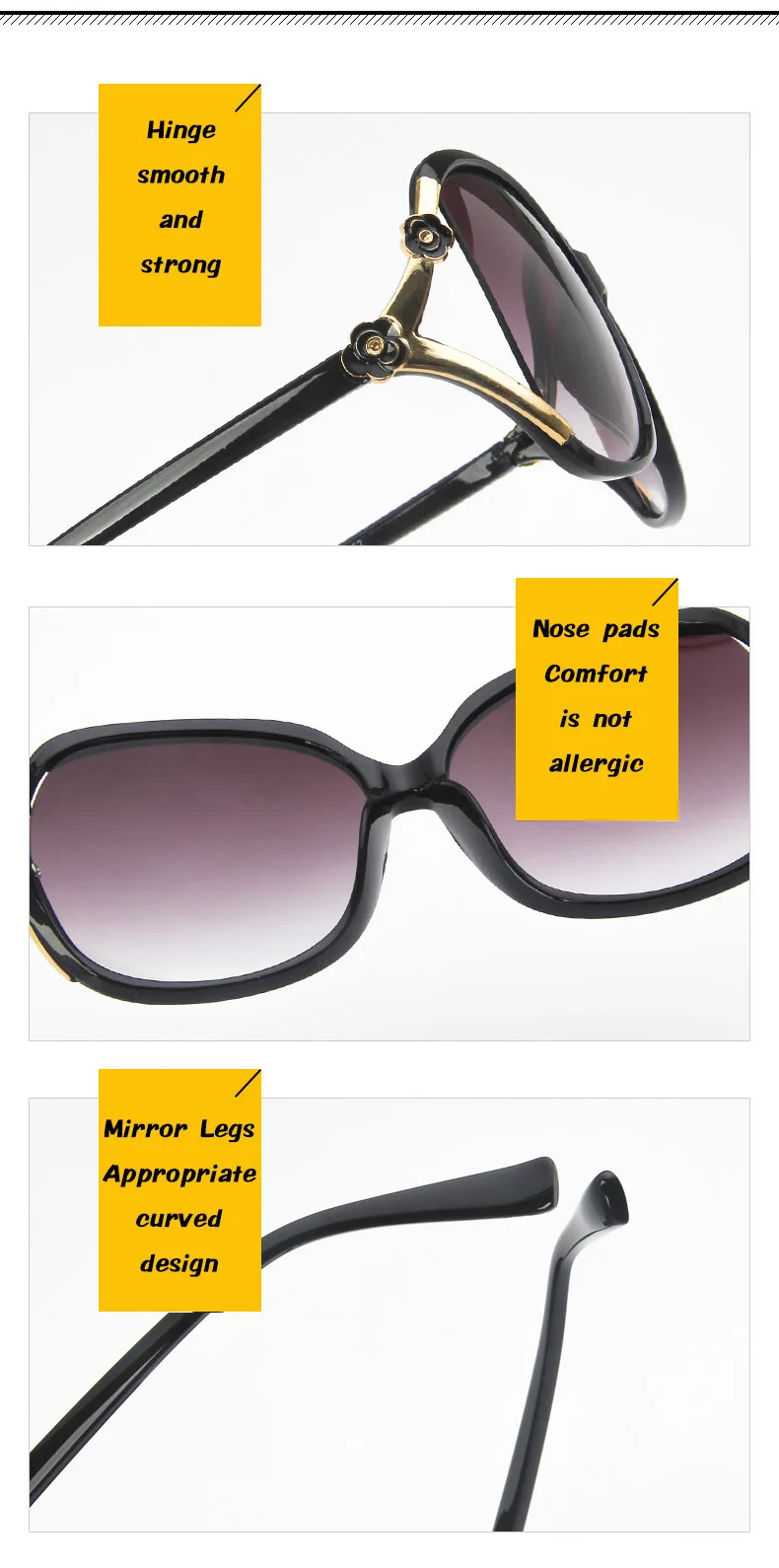 DD Ретро негабаритных Овальные Солнцезащитные очки Для женщин Элитный бренд