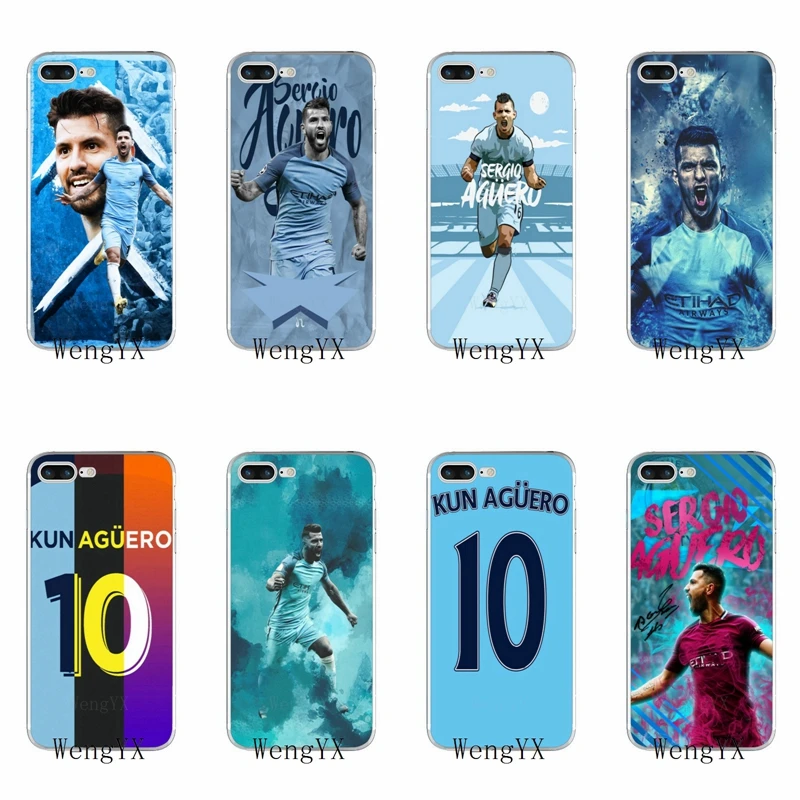 WengYX футболист Sergio Aguero 10 постер тонкий силиконовый мягкий чехол для телефона для iPhone X 8 8plus 7 7plus 6 6s plus 5 5S 5c SE 4 4S