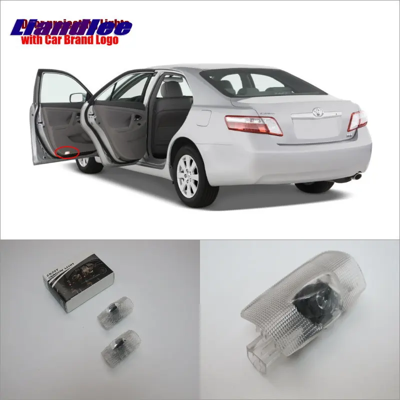 Liandlee Автомобильный Дверной светильник Ghost Shadow s для Toyota Camry/eiz 2006~ дверная лампа, светодиодный прожектор, приветственный светильник