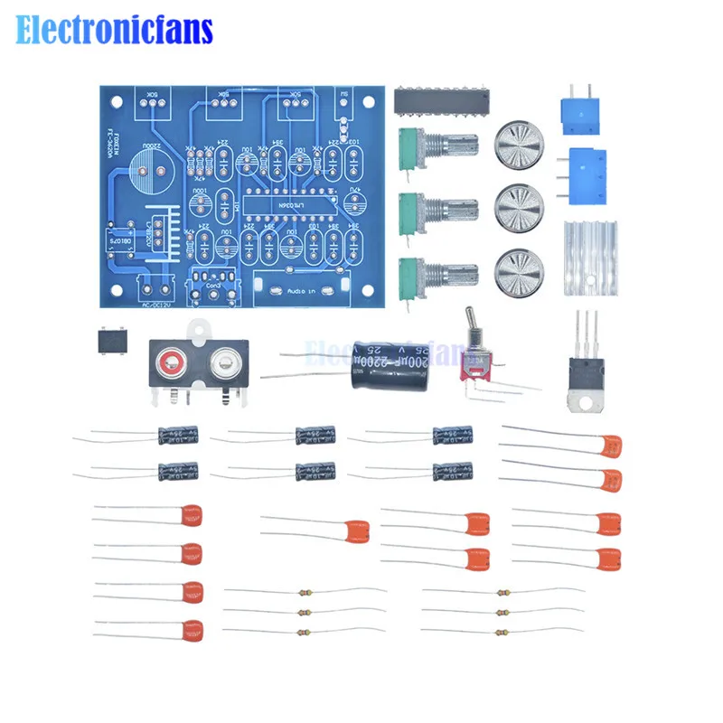 1 компл. LM1036N Fever регулятор громкости комплект LM1036 DC тональный чип для 12 В DC/AC источник питания DIY GM
