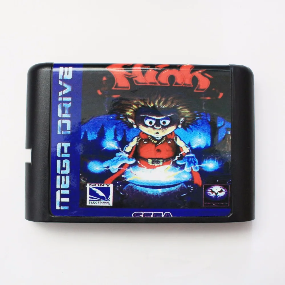 В несчастного случая из Flink 16 бит MD карточная игра для Sega игры Mega Drive Genesis|mega drive