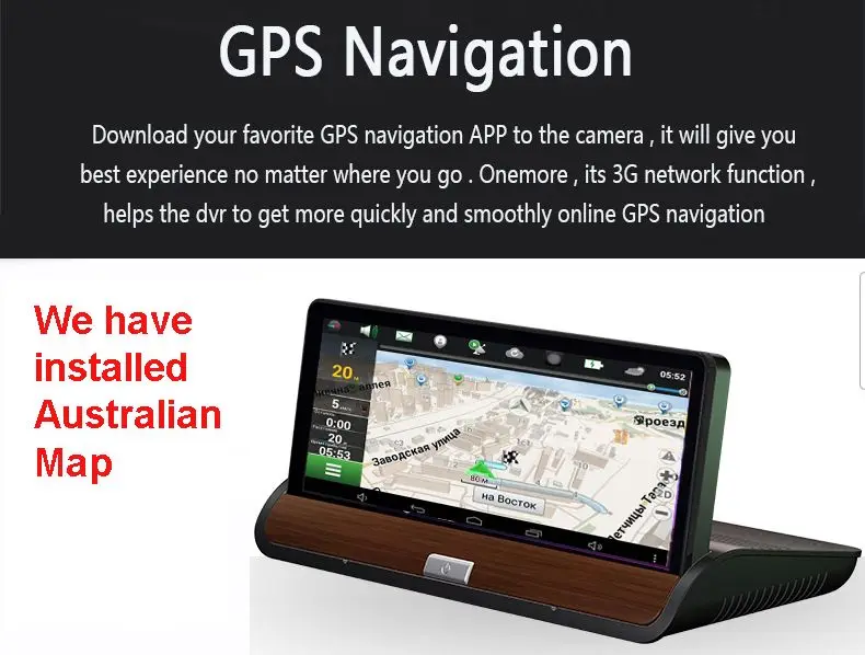 Новинка, 7 дюймов, 3G, заднего вида, Автомобильный gps навигатор, DVR, Android 5,0, Full HD, 1080 P, Bluetooth, WiFi, gps навигатор, двойной объектив, видеорегистратор