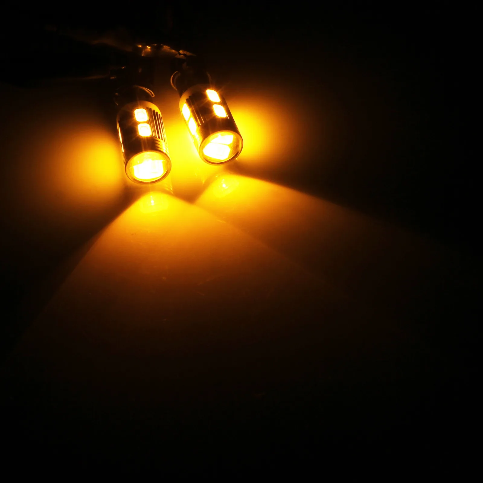 Angrong 2X Янтарный BAY9s H21W 435 10 SMD СВЕТОДИОДНЫЙ парковка с обратной стороны светильник Дневной светильник дневные ходовые огни