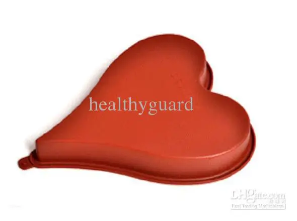Large size Love heart-shaped Silicone Cake Pan Mould chocolate juice cake pie pizza mold candy Jelly silicone baking tools | Дом и сад